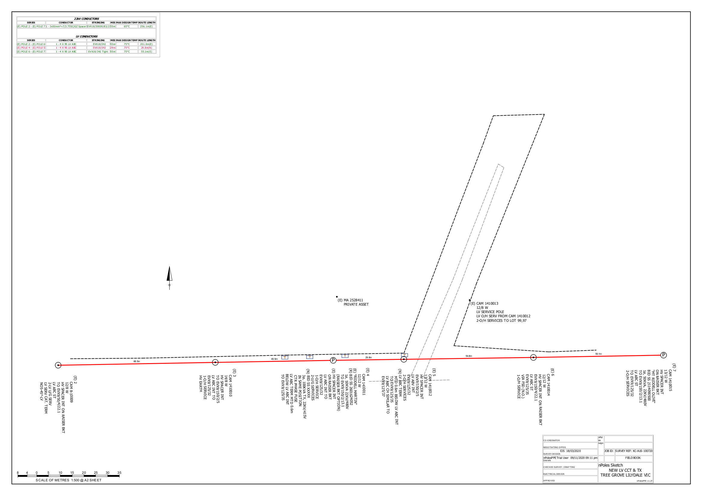 Construction plan directly from captured data